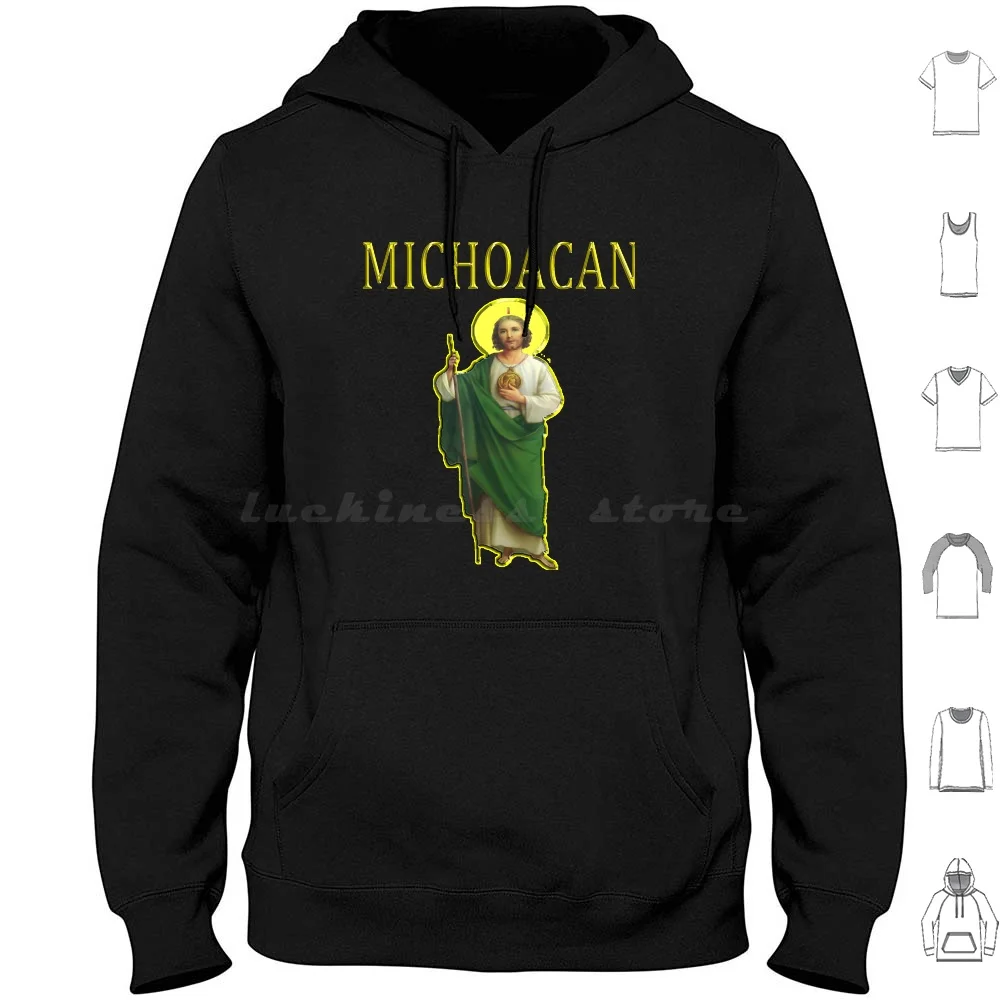 San Judas Tadeo Michoacan Hoodie cotton Long Sleeve San Judas Tadeo Michoacan Jesus Birthday Slim Jesus Jesus Meme