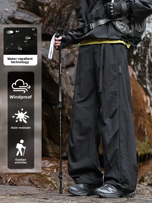 

Tee-Proof Soft ell Men's Spring Autumn Outdoor Climbing Hiking Sports Pants Waterproof Windproof Casual Straight Leg Trou...