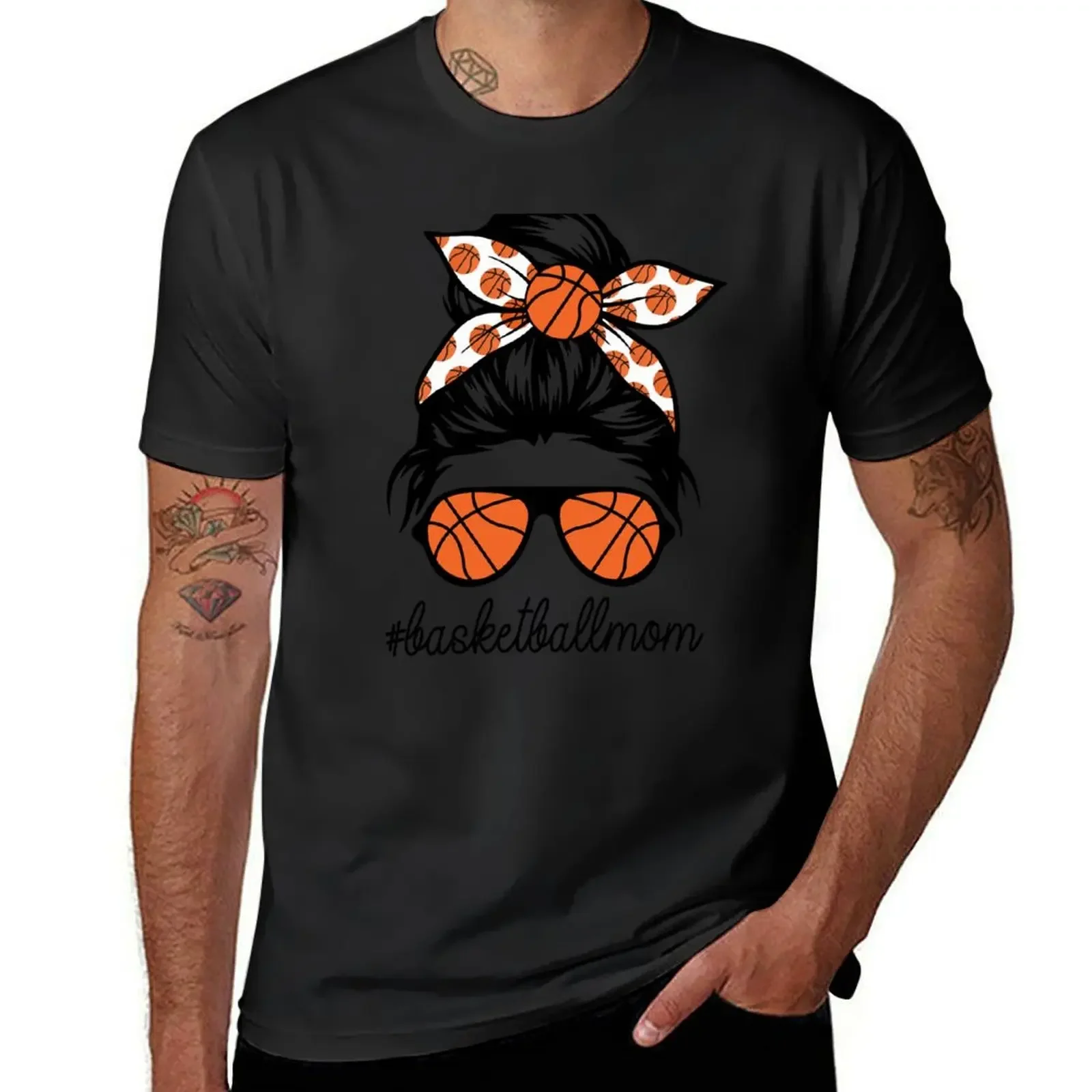 Bleached Basketball Mom, Messy Bun Player Mom Mother's Day T-Shirt Blouse football t shirt cute clothes t shirts for men