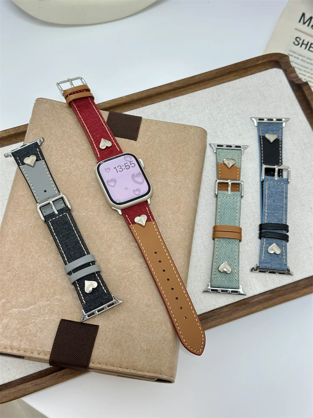 Cinturino per iWatch 42/44/45/46/49mm 38/40/41mm Cinturino per orologio alla moda in pelle PU per serie Watch Ultra2 Series 10/9/8/7/6/5/4/3/2/1_voghion.com