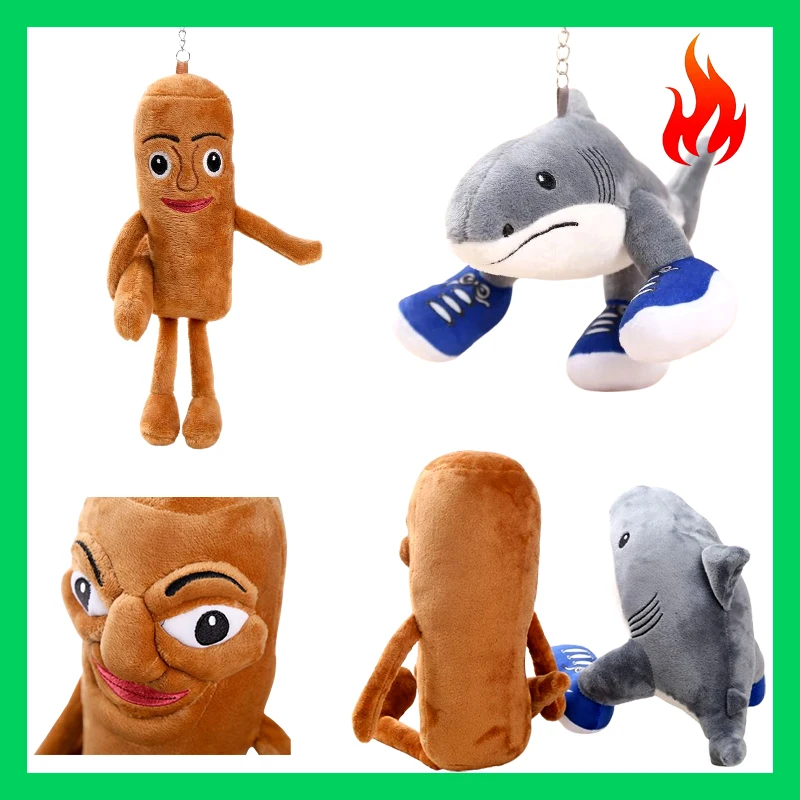 15-20 سنتيمتر عروسة كارتون تونغ تونغ الصحور لعبة المفاتيح الديكور Tralalero Tralala قلادة عطلة حفلة الحسنات #1