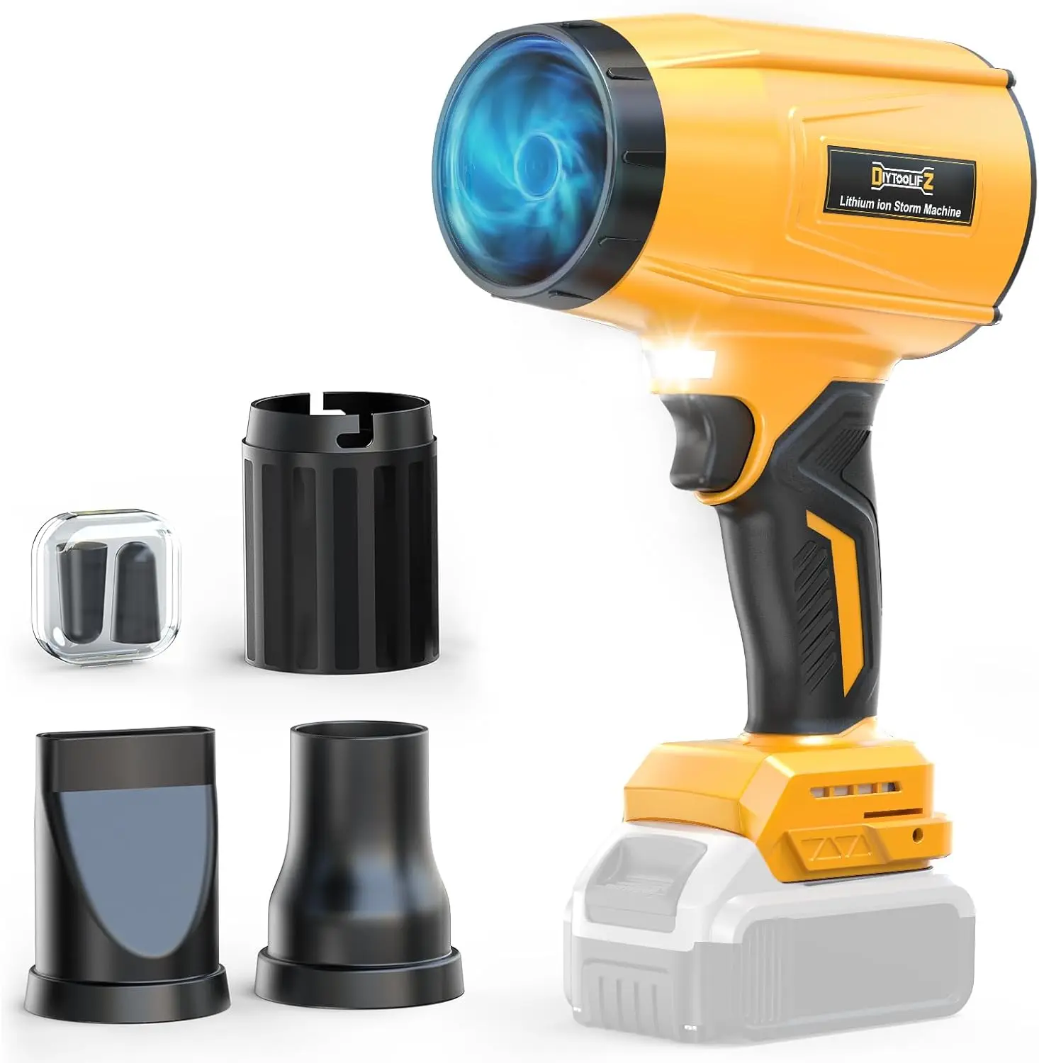 

800,000RPM Cordless Leaf Blower with Brushless Motor, Adjustable Speed, Lightweight for Car Patio Garden