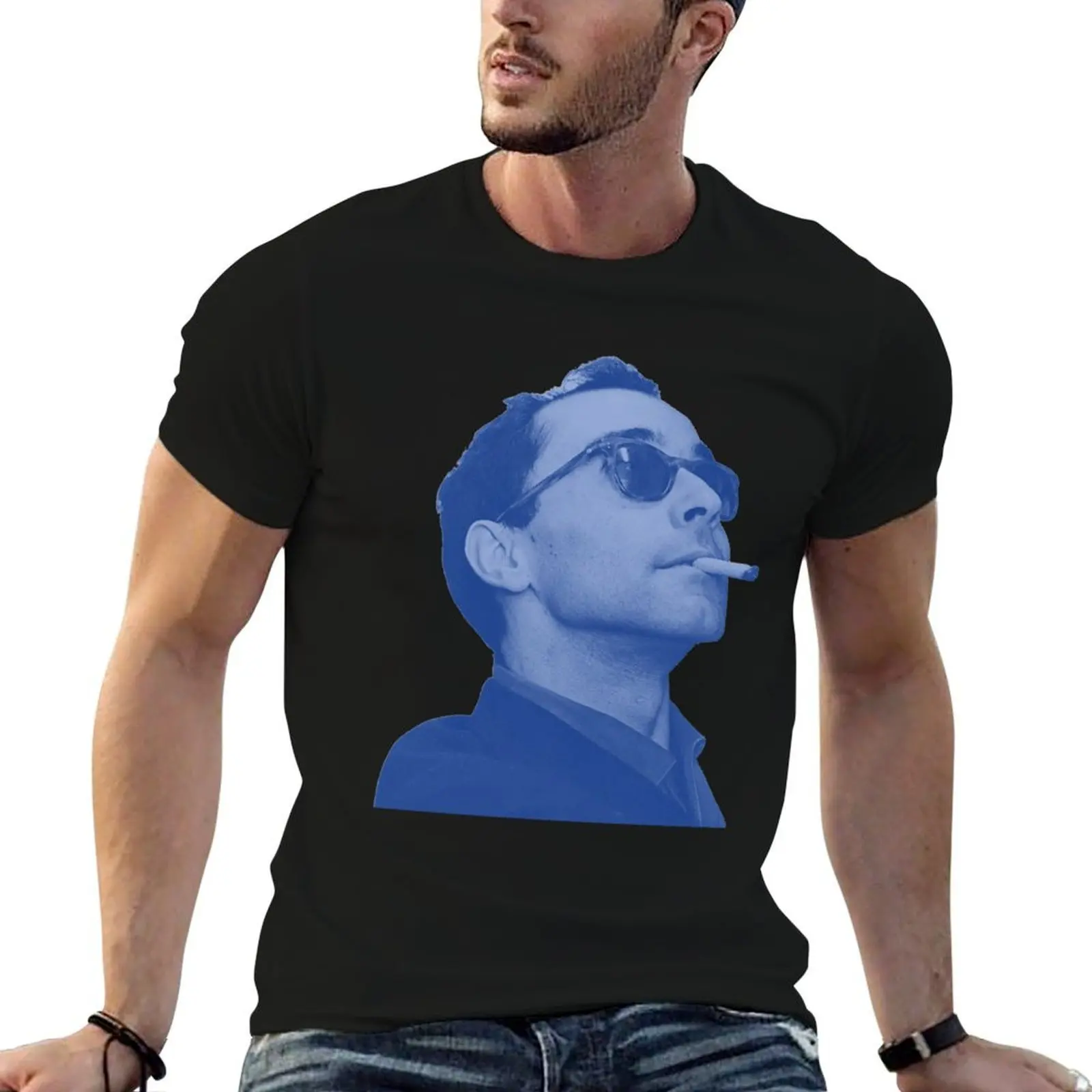 Camiseta con diseño de Jean-Luc Godard, camiseta para hombre, camiseta de marca de lujo 100% algodón, camiseta de algodón personalizada, camiseta para hombre