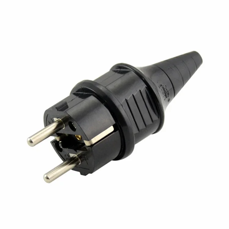 

European 16A Grounded Industry Assemble Wiring Plug Germany Russia Power Cable Connector Female Male EU Schuko Power Socket Plug