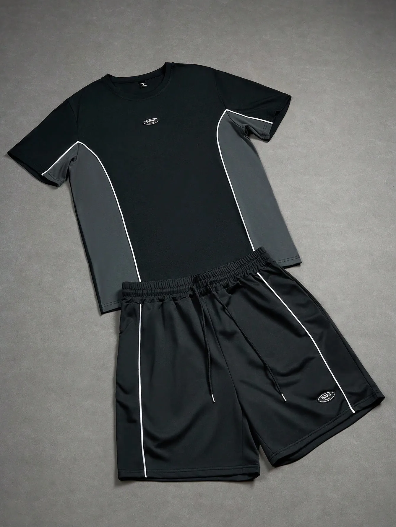 2026 Summer New Men's Short-Sleeved Set with 3D Patterned Print for Street Casual Fashion Comfortable and Breathable