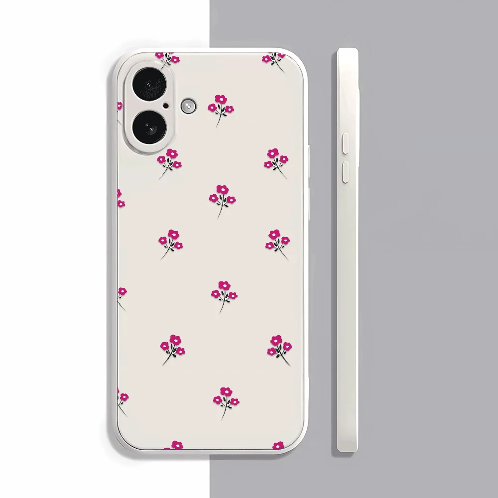 

Flower pattern Phone Case for iPhone17Pro Max/17Pro/17/16/15/14/13/12/11/Pro/Plus Fashion Friend Gift Aesthetic Phone Case