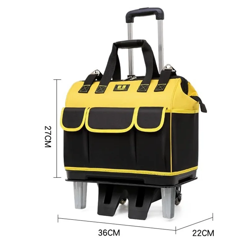 Professional Tool Bags Multi Pocket Complete Tool Kit Auto Repair Shop Heavy Duty Electrician Tool Trolley Box Hardware Products