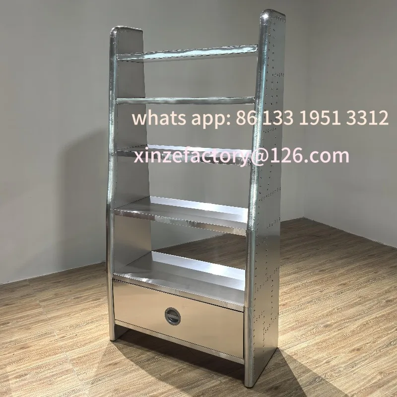 

American industrial wine cabinet creative display cabinet cigar bar antique bookshelf locker