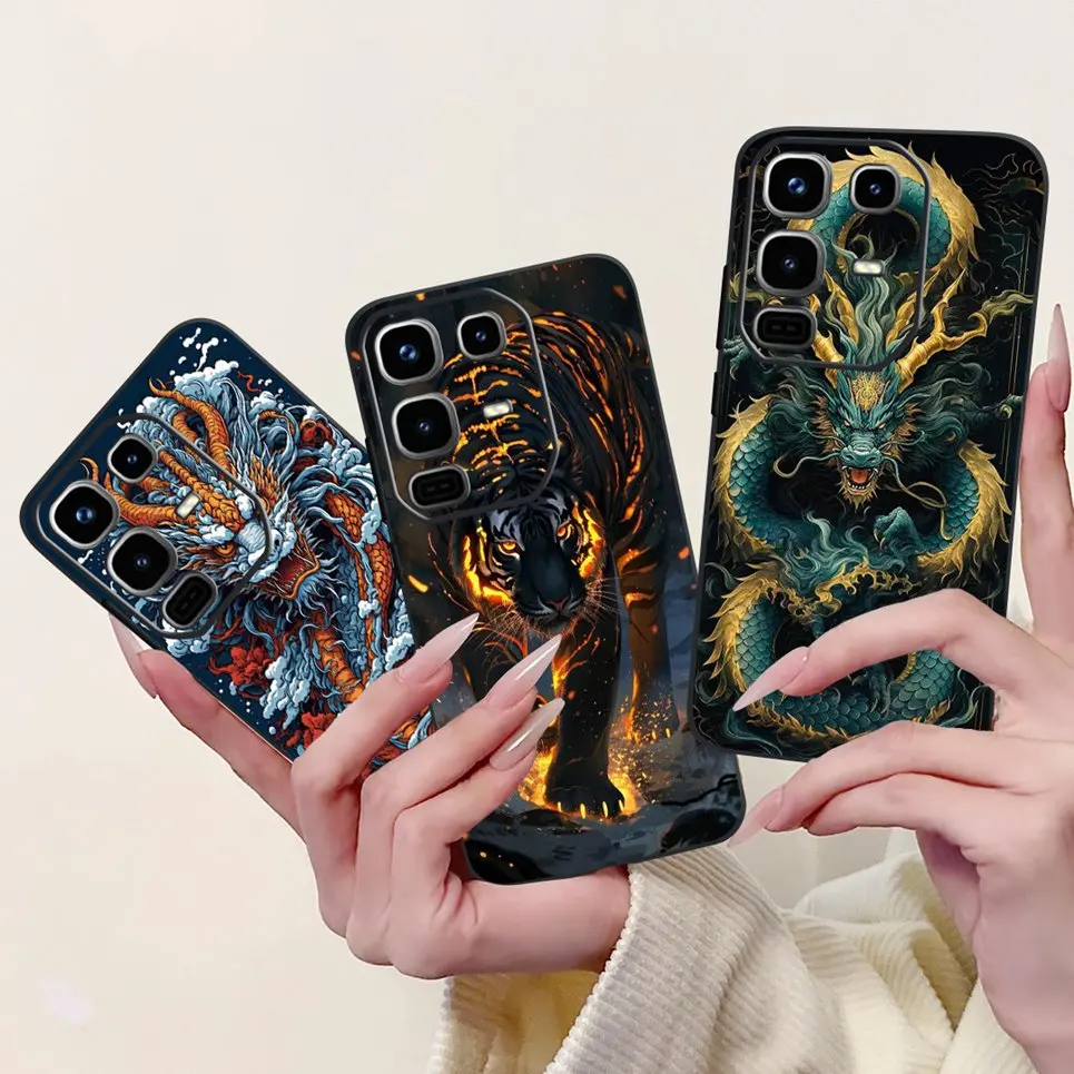 Para Infinix Note 50 50Pro 4G X6858 X6855 contraportada suave mate Siliocne Cool dibujos animados animales Coque para Note 50 Pro funda de teléfono