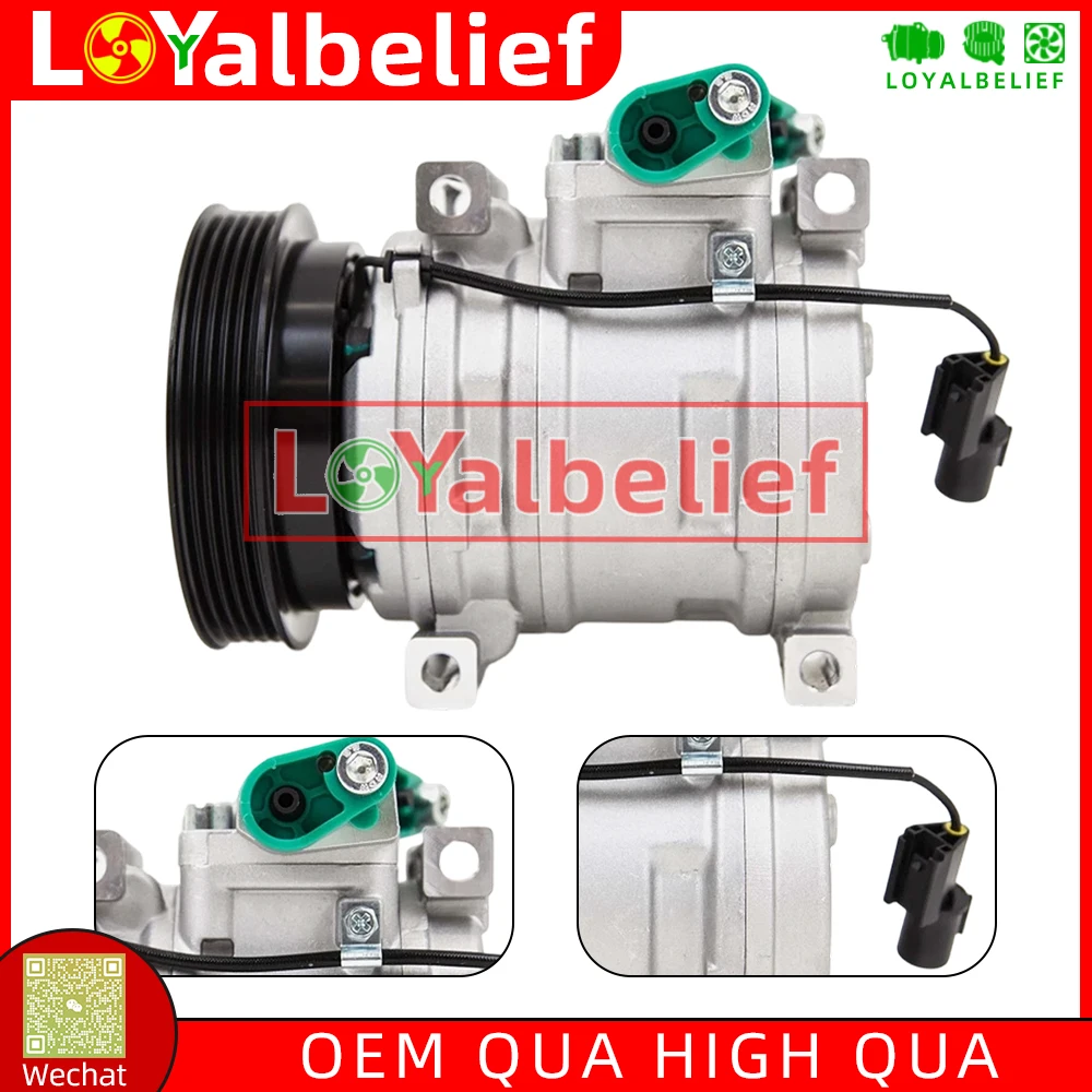 

977010X100 A/C AC Air Conditioning Compressor For Hyundai I10 1.2 5 Grooves
