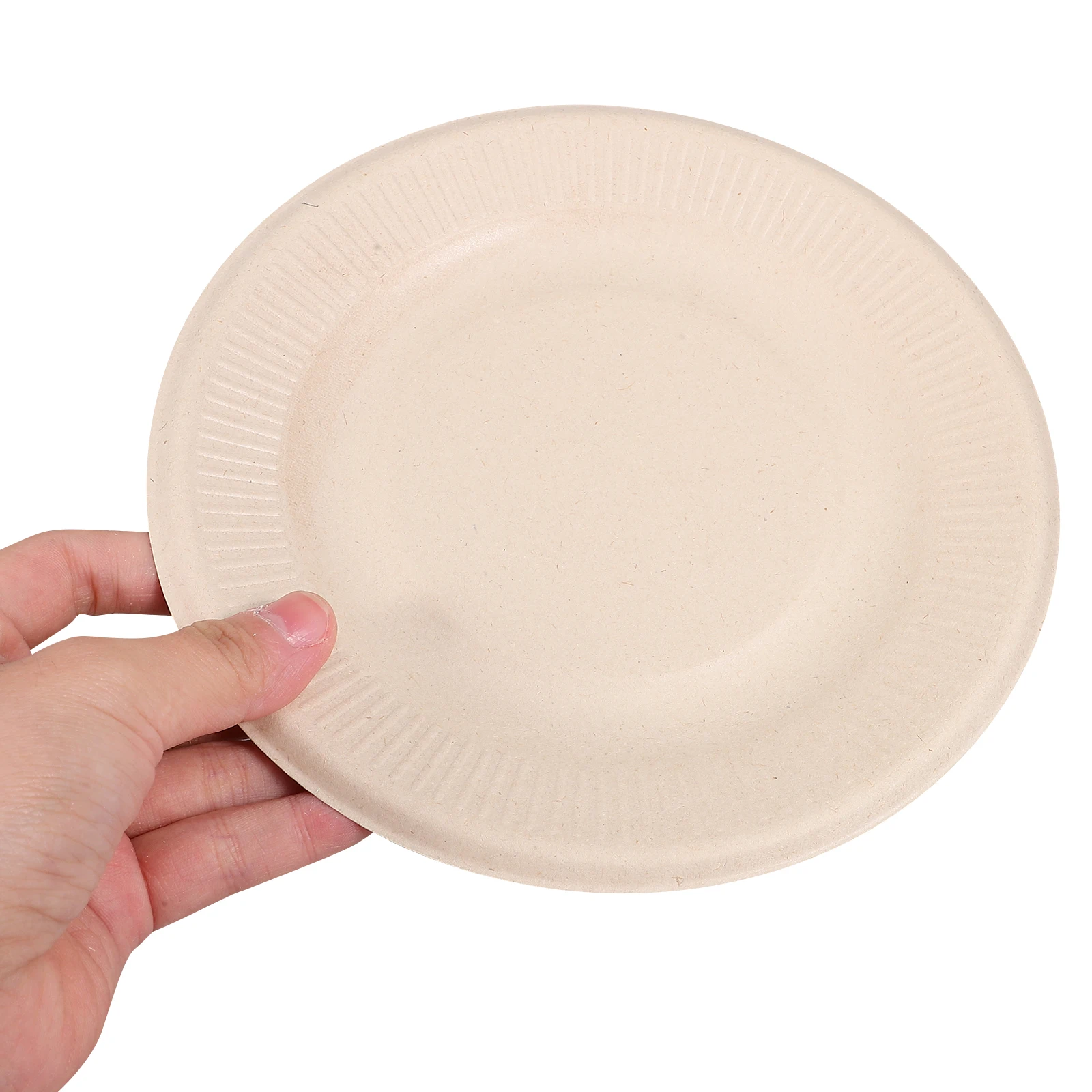 

50 Pcs Paper Plate Tableware Dessert Plates Pulp Platter Small Disposable Platters