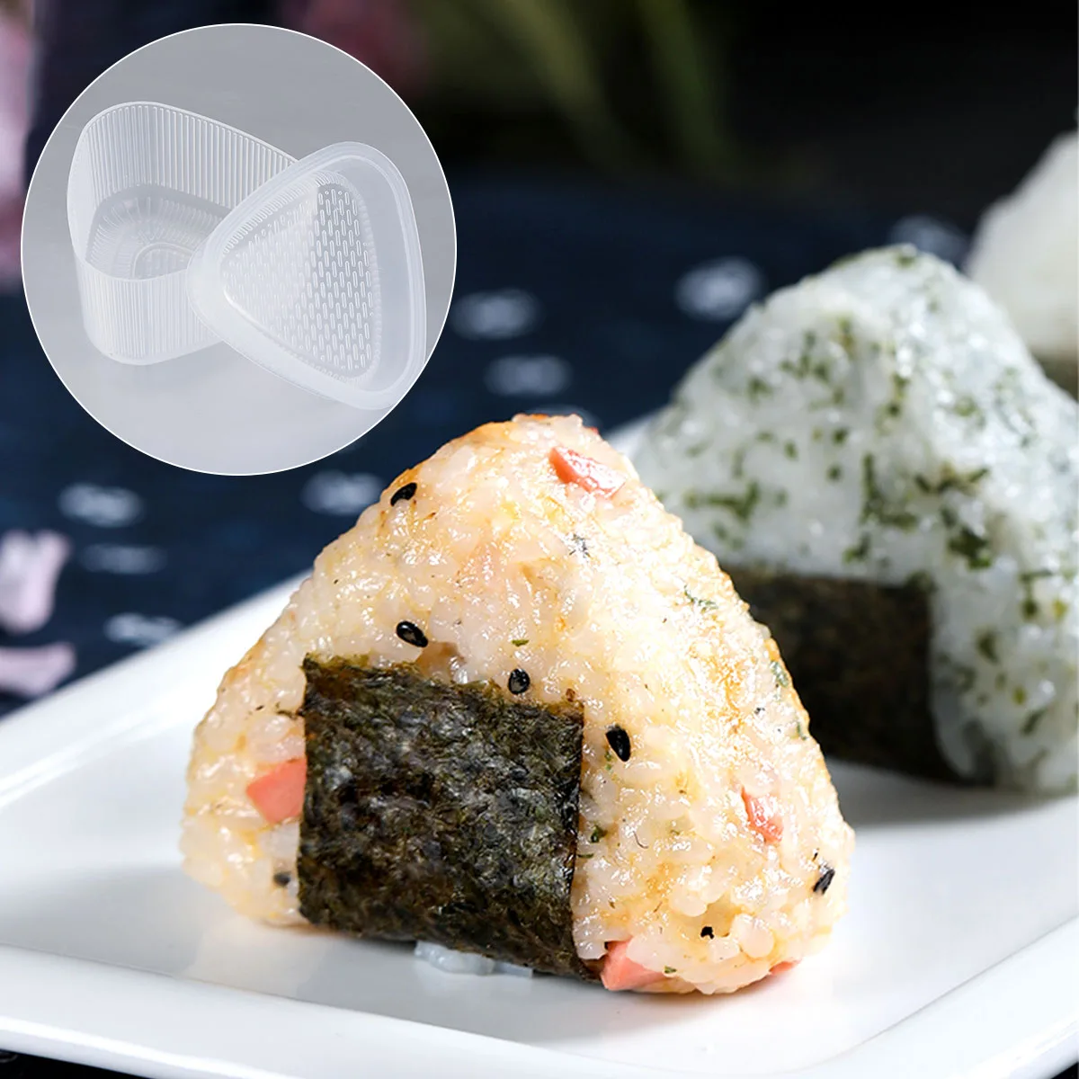 

3 Sets Rice Ball Mold Tool Food Grade Plastic BPA Free Easy Clean Sushi Maker Bento Accessories