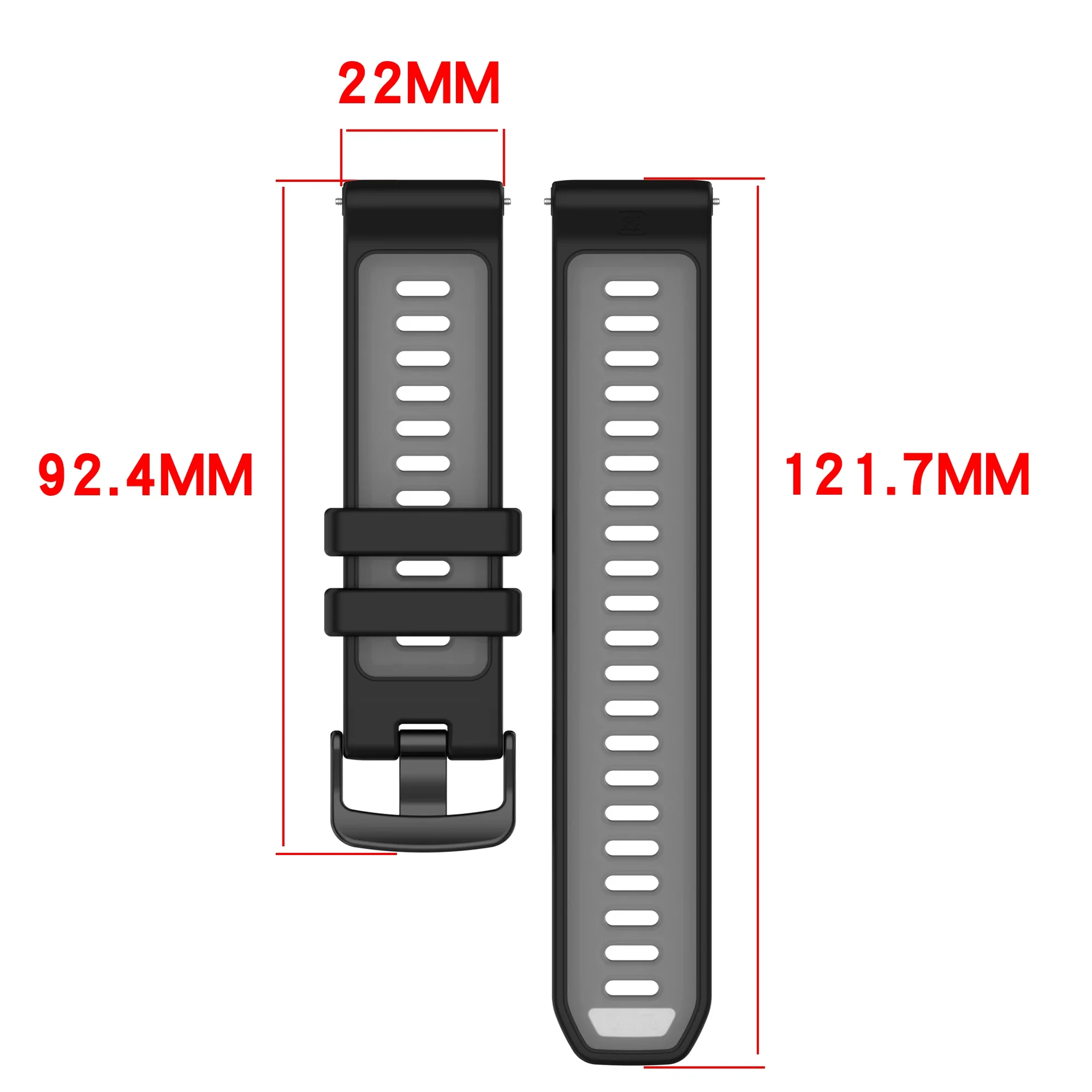 Official Silicone Strap for Garmin Forerunner 970 955 945 935 745 Two-tone Soft Replacement Wristband Forerunner 965 Accessories