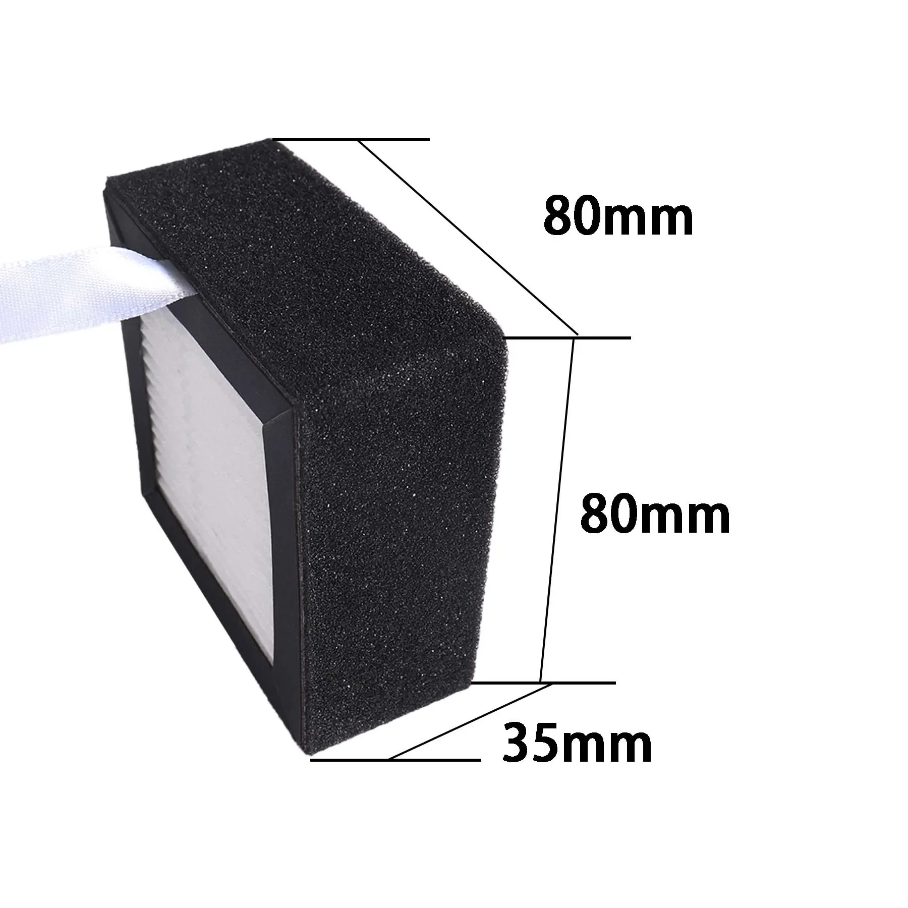 

Funssor 80*80*35 мм Anycubic Kobra S1 3D-принтер HEPA 13, фильтр для очистки воздуха с активированным углем