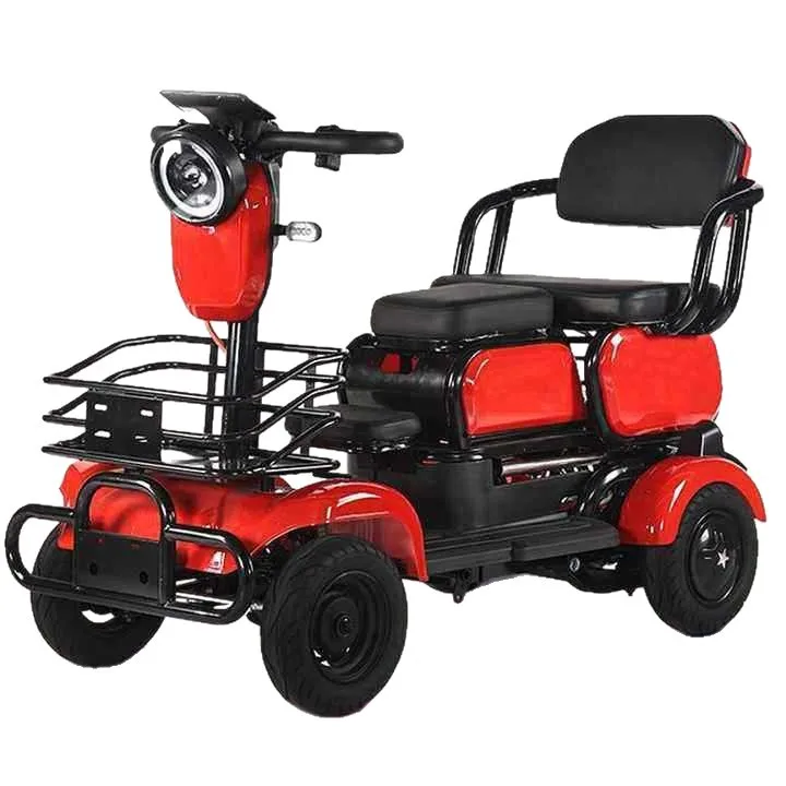 

New electric four-wheel scooter Small double elderly disabled moped Electric four-wheel scooter