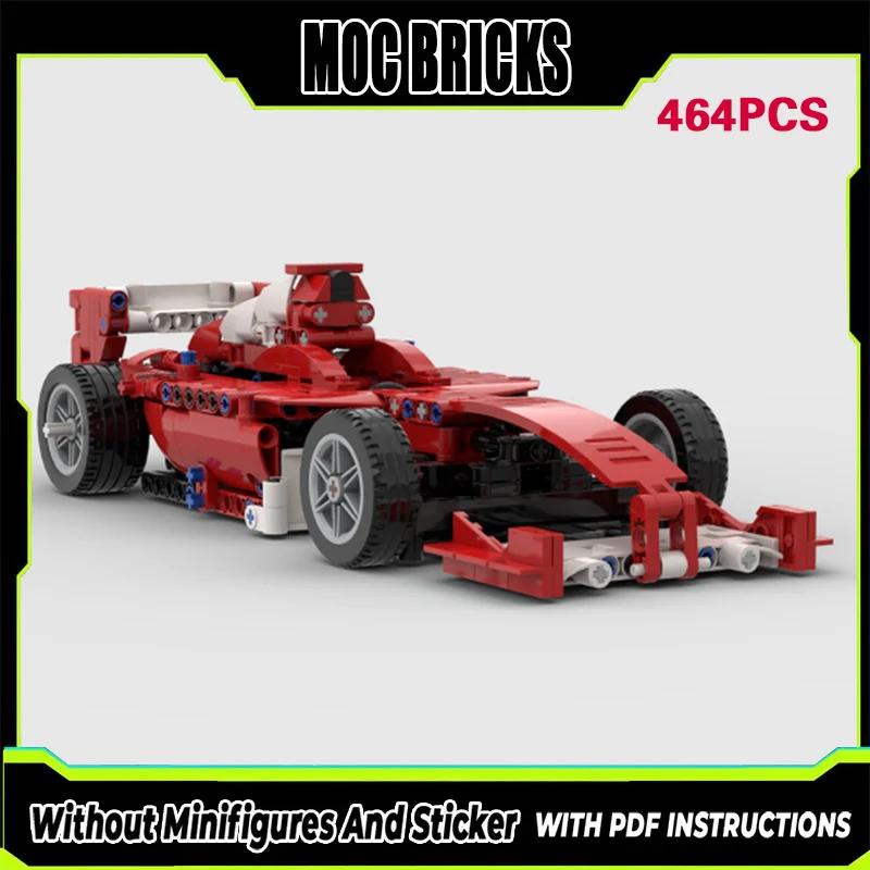 

City Car Model MOC Building Bricks F2004 Racing Car Without E-Motor Modular Technology Gifts Holiday Assemble Children Toys Suit