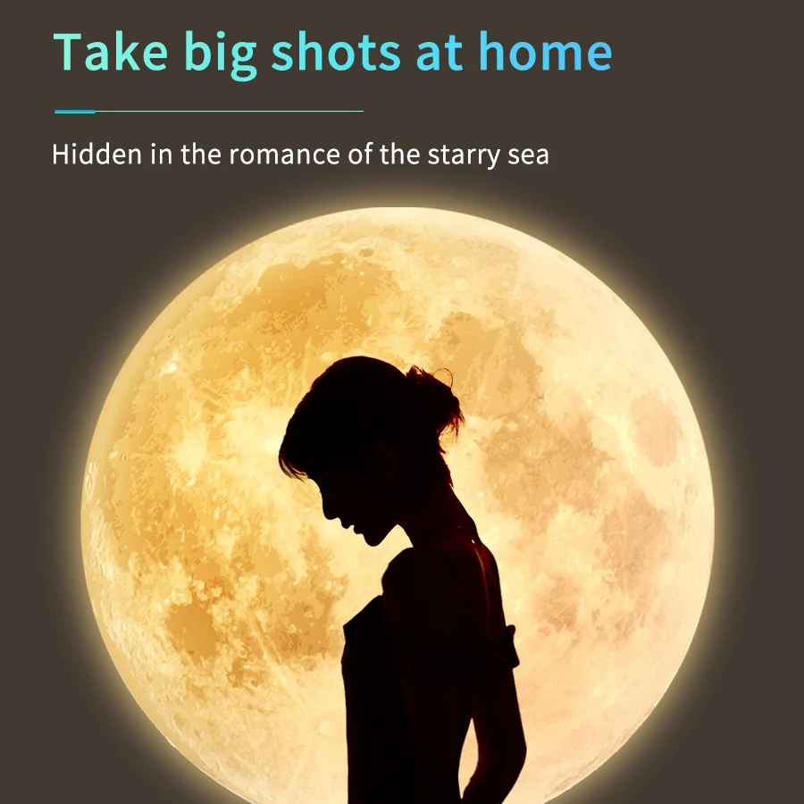 مصباح إسقاط بمقبس USB مع شريط إضاءة قابل للاستبدال على شكل كوكبي للسقف الداخلي ومصباح إسقاط لتزيين الجدران #4