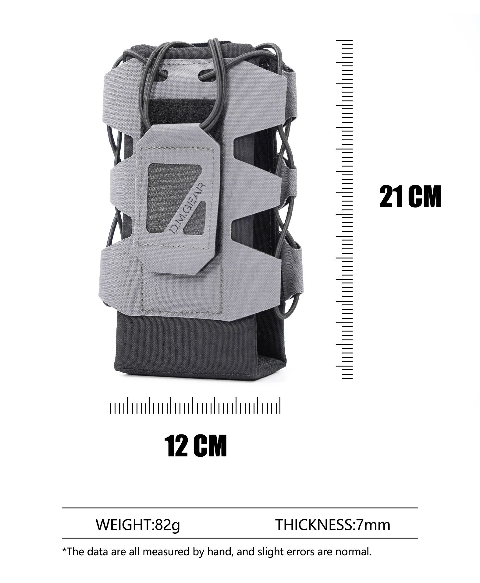 DMGear Bolsa táctica MOLLE – Funda radio y agua