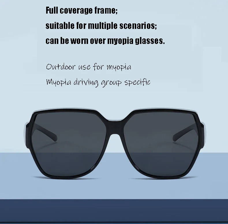 Поляризованная оправа для солнцезащитных очков 2025 для близорукости, классические солнцезащитные очки-пилоты для мужчин, поляризационные линзы UV400, оптическая универсальная оправа