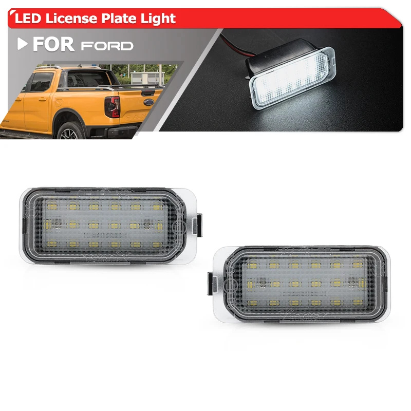 Image of Passend für US-Version 2024 2025 2026+ Ford Ranger 2023+ VW Amarok Auto LED-Kennzeichenbeleuchtung Nummernschildleuchten Zubehör 6M2Z13550A