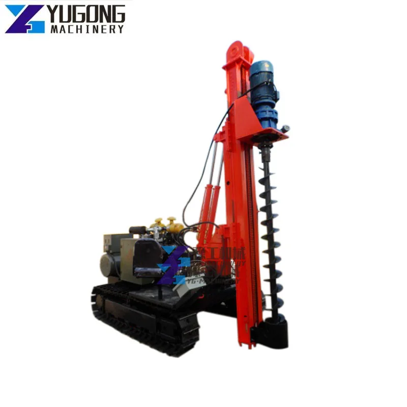 Micropile Drilling Rig Solar Ground Helical Screw Pile Driver Screw Piling Mini Screw Pile Driver Water Wells Mine Drilling Rig