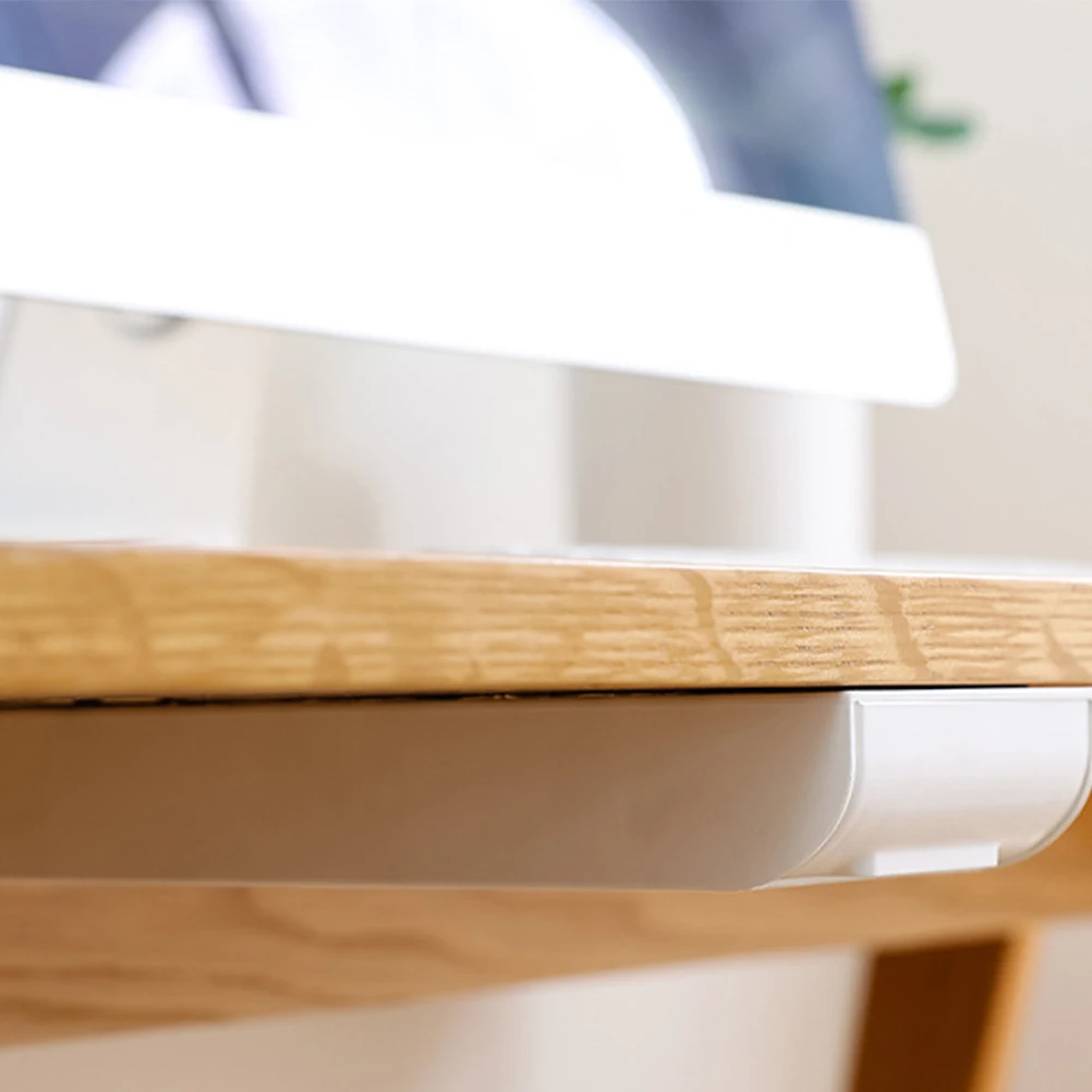 

Under Desk Rack Adhesive Storage Shelf Wardrobe Organizer Under-desk Stationery Kitchen Hook
