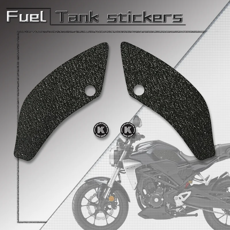 3D Anti Slip Side Fuel Tank Pad Side Protector Sticker Decal Motorcycle Emblem For CB300R CB650R CBR650R CB300R cbr650r 19-2024