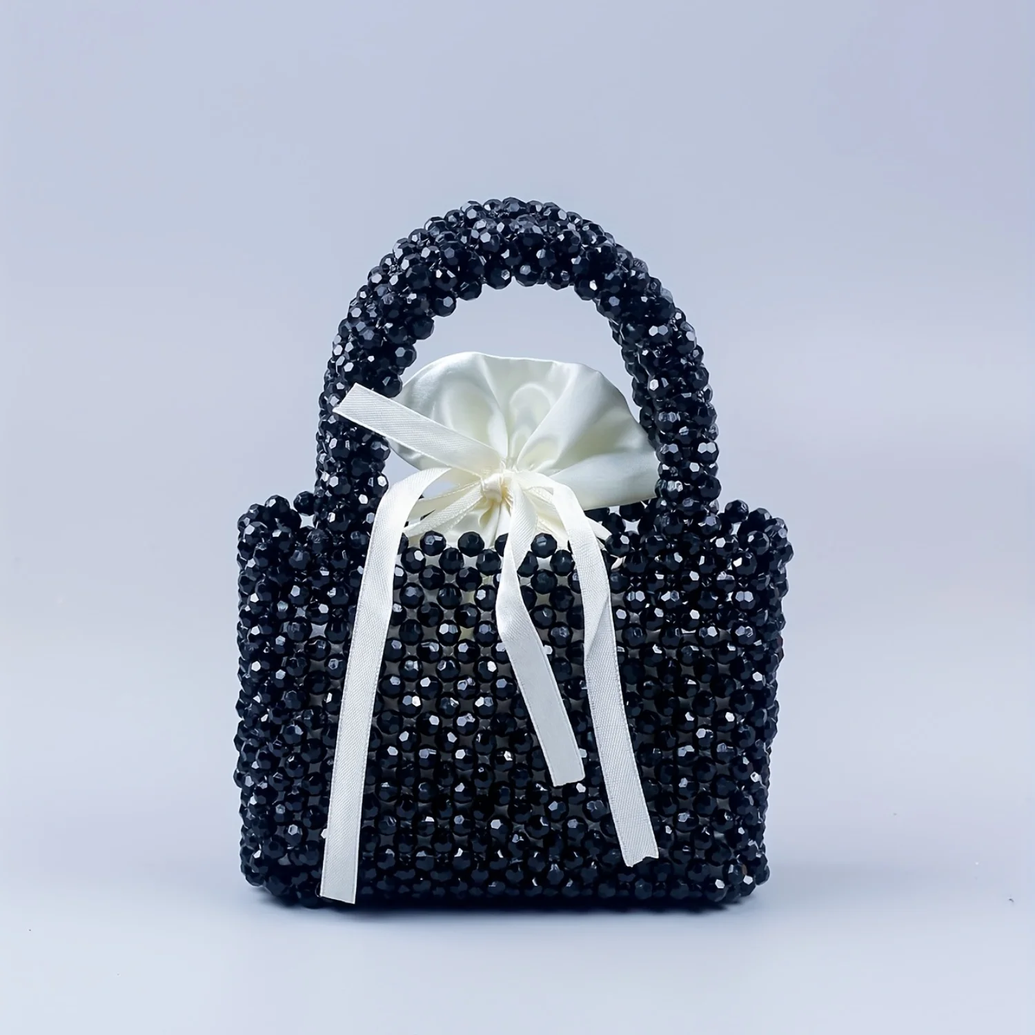 Elegant Women's Square Acrylic Beaded Evening Purse - Mini Clutch Bag for Wedding, Prom & Parties