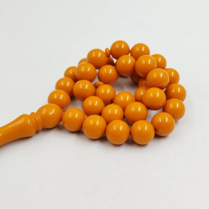 Tasbih Orange resin muslim Misbaha 33 prayer beads bracelet Turkish fashion accessories Eid Ramadan Mubarak - view 5