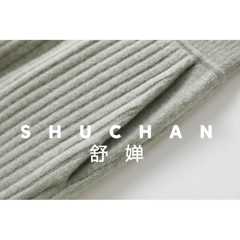 Calças de caxemira espessadas para uso externo feminino calças harlan casuais, novas calças femininas de outono e inverno