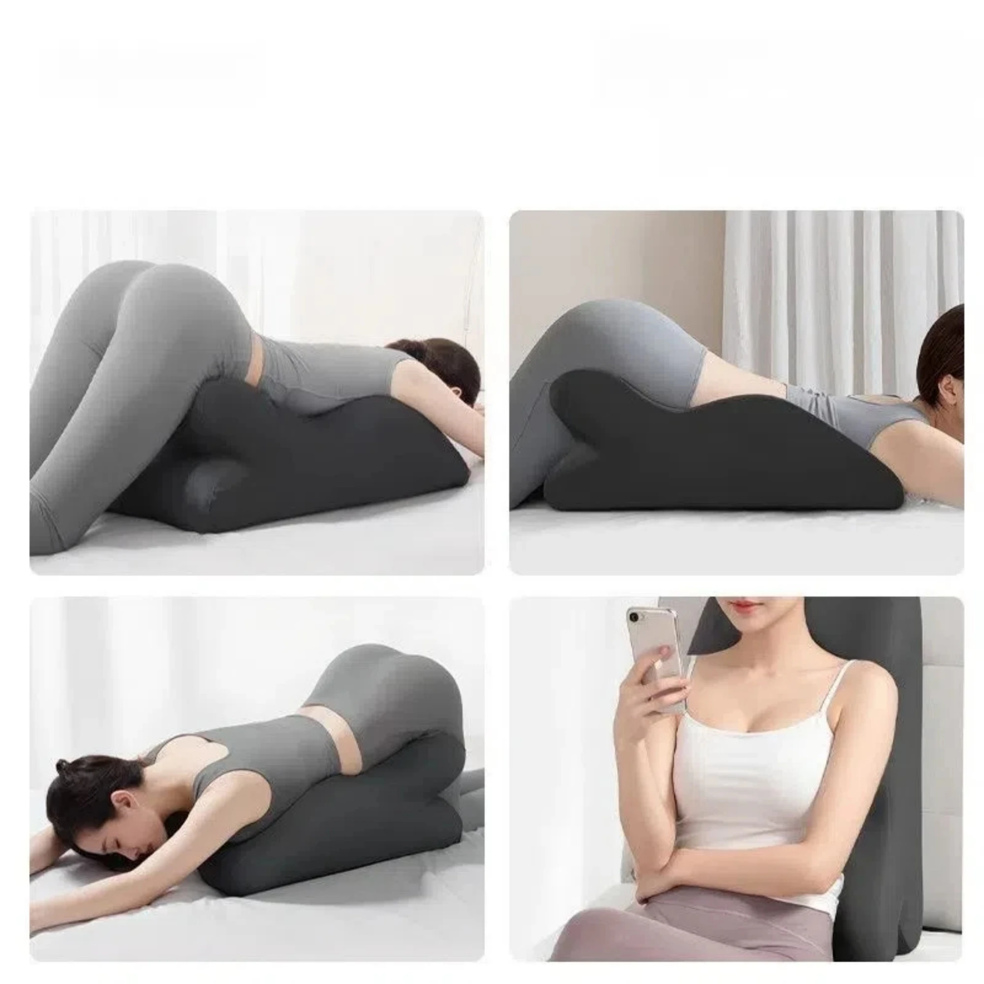 وسادة مريحة للوجه ودعم النوم المعرض للقراءة والهاتف تستخدم وسادة سرير إسفين ناعمة