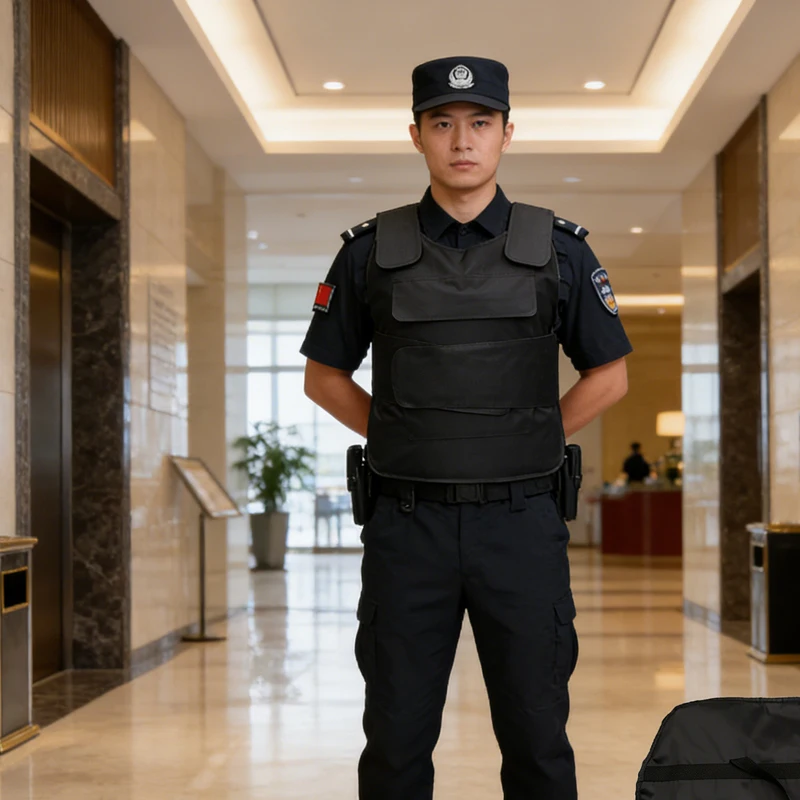 

Tactical Safety Sweatshirt and Vest Punctureproof Suit Waterproof Fabric Inner Liner Used for Safety Duty and Stab-resistants