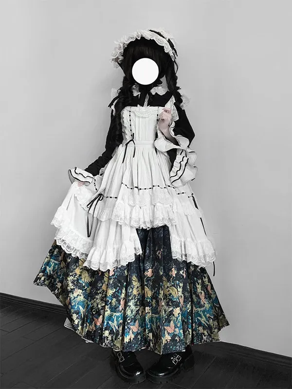 

Elegant Lady Hanfu Women's Ming Dynasty Sleeve Tailed Skirt Lolita Dress Winter Collection 2025