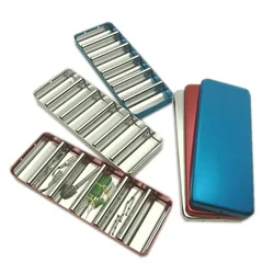 Dental Bur Holder Block Sterilizer Case Disinfection Endo Box 6 Rack 3 Colors