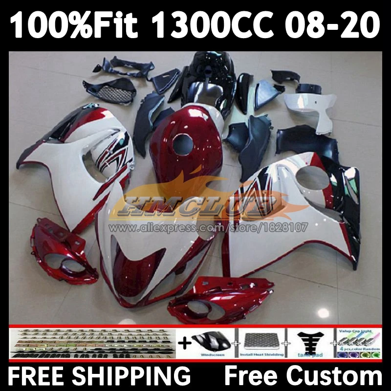 Body For SUZUKI Hayabusa GSXR1300 08 09 10 11 12 13 38No.8 GSX-R1300 red dark blk GSXR 1300 14 2015 2016 2017 2018 2019 Fairing