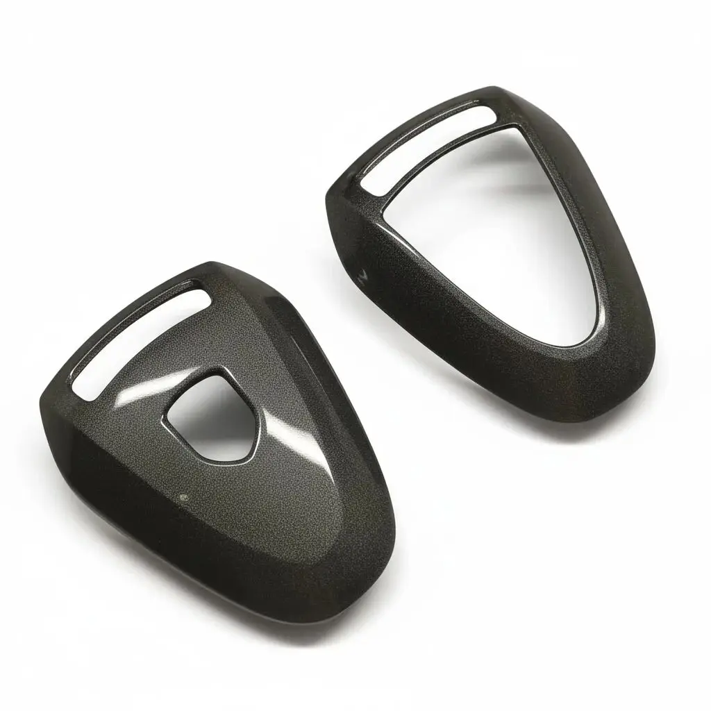 

Gloss Grey ABS Car Key Fob Cover for Porsche 911 997 Cayman Boxster 987 (Fit Silver Head Remote Key only)
