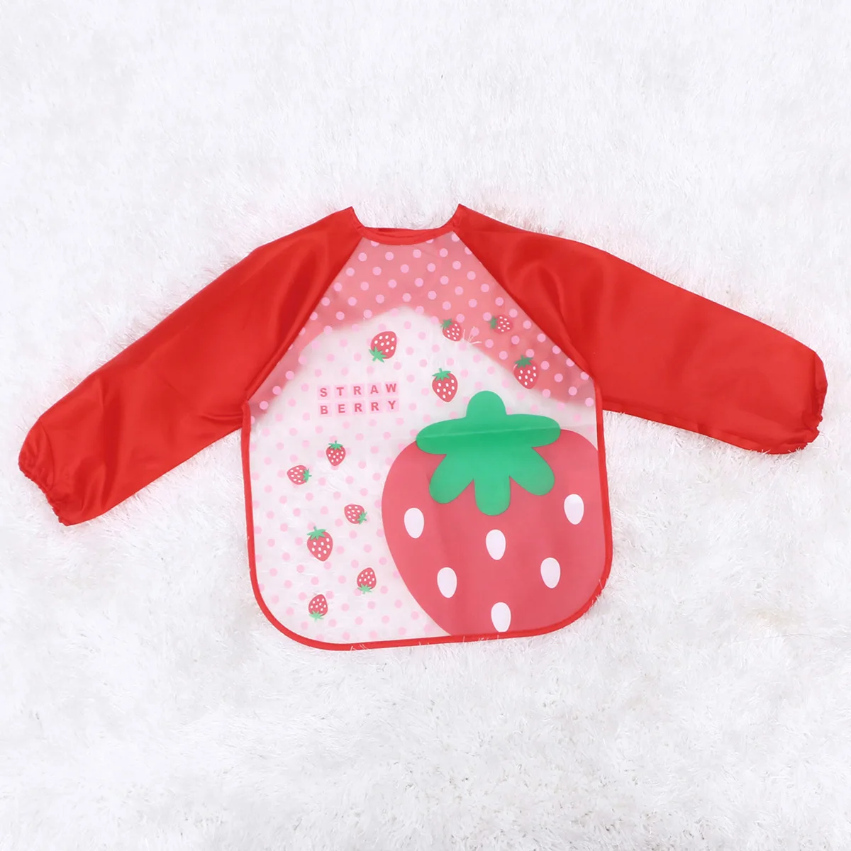 

Waterproof Apron For Kids Sleeve Bib Washable Stain Resistant Baby Feeding Smock Toddler Painting Bib Cartoon Lunch Apron