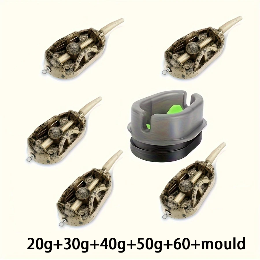 20g/30g/40g/50g/60g Methode Feeder, Angeln Inline Feeder, Karpfen Angeln Feeder Gerät Kit Feeder