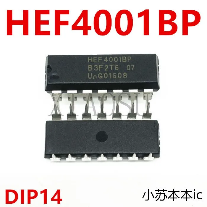 (5-10piece)100% New  HEF4001BP logic chip DIP-14 Chipset