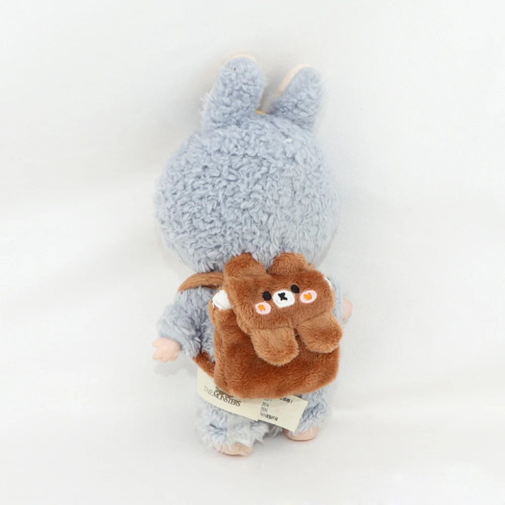 

Плюшевый рюкзак с животными для Labubu Idol V1 V2, рюкзак, одежда в подарок, 17 см, мини-плюшевый комплект одежды для куклы, аксессуары