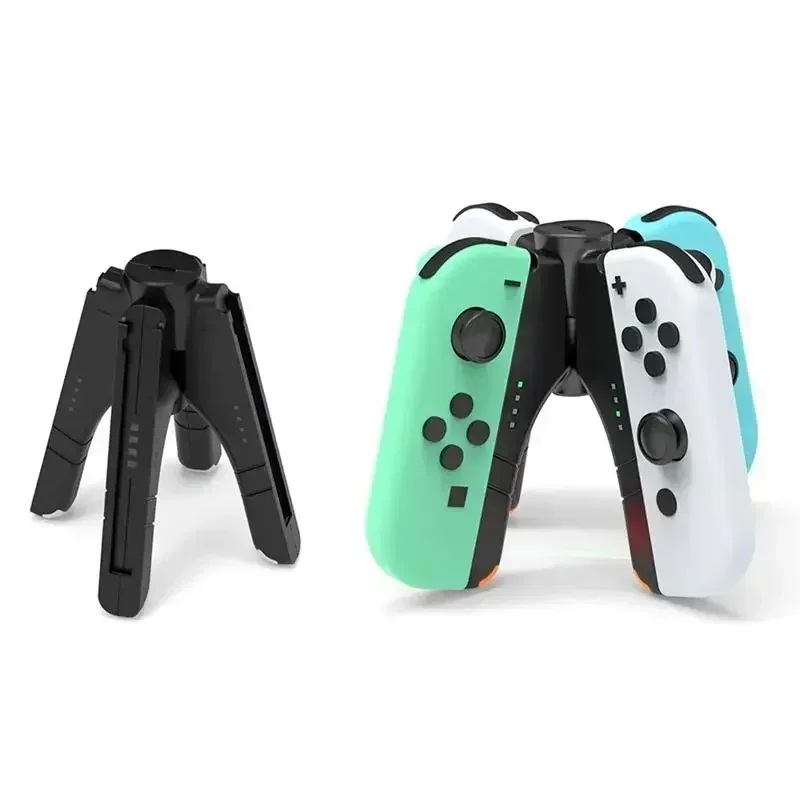 

4 in 1 Joy-con Charger Grip for Switch NS/Switch ontroller Charger Indicator Charging Dock Station Handle Grip