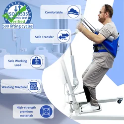 EZ Assistive Comfort Patient Lift Sling Stand Assist Harness Sit to Stand Support Raiser Hoist Belt with Handles for Disabled