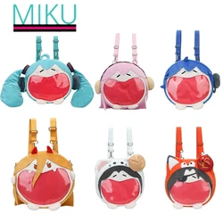 Hatsune Miku Backpack Anime Cute Cartoon Plush Backpack Kawaii Large Capacity Fufu Itbag Jelly Bag As A Birthday Gift for Friend