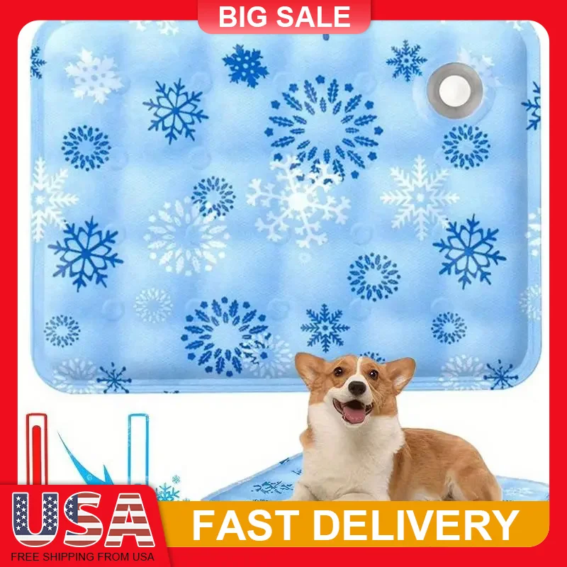 

Pet Cooling Pad for Pets Summer Ice Cushion Mat Removable Washable Anti Scratch Wear Resistant Portable Foldable Non Slip