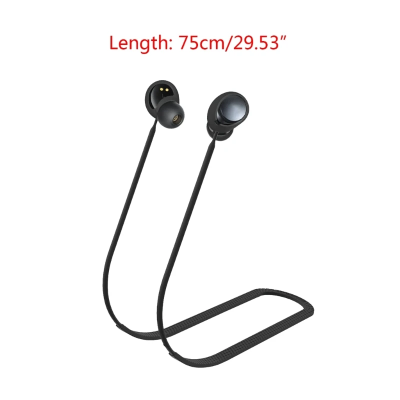 Anti-lost Strap Soft Hanging Neck Rope Cable Waterproof Lanyard Cord Suitable for Sound Core Space A40 Wireless Earphone 896C