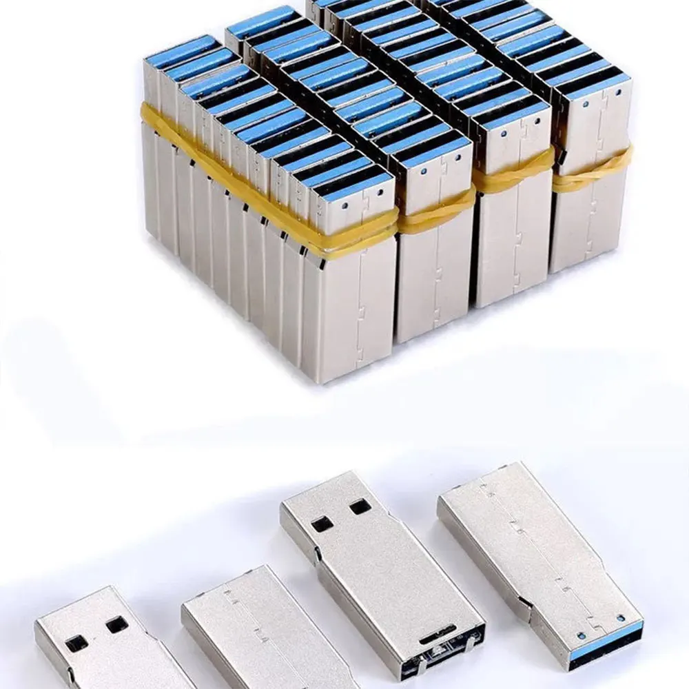 Memoria flash USB 3,0, 10-100 piezas, 8GB, 16GB, 32GB, 64GB, 128GB, tarjeta de muñeca, Chip de disco U de dibujos animados, chip semiterminado de alta velocidad, pendrive