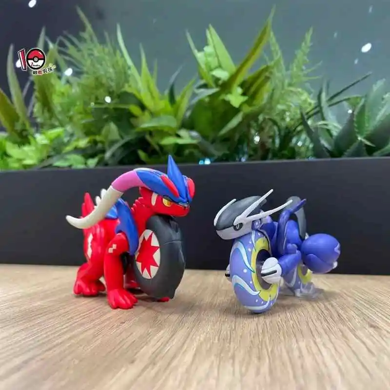 New In Stock TAKARA TOMY Koraidon Miraidon Mythical Animals Motorcycle Figurine Toy Pocket Monster Movable Twisted Egg Boy Gifts