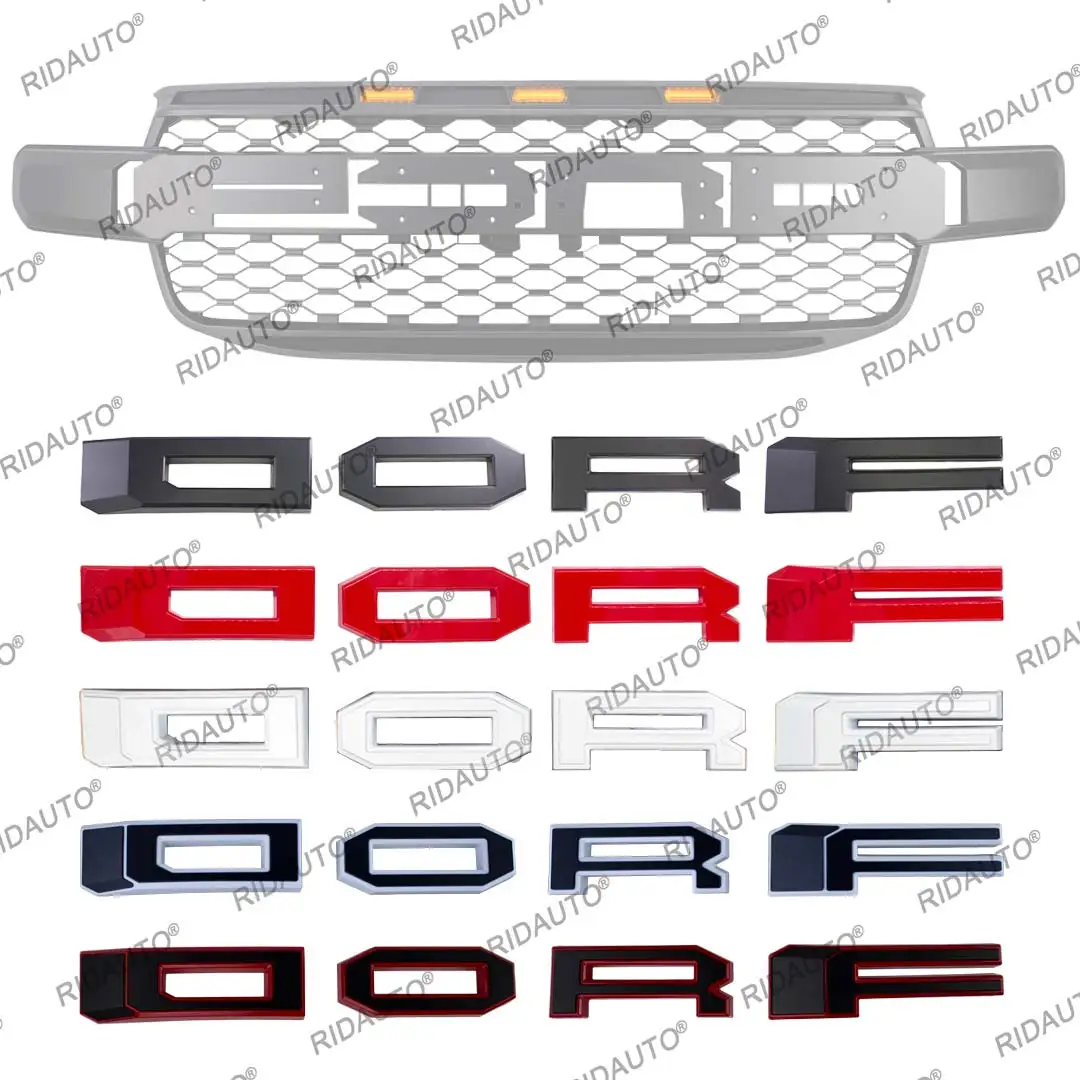 

4 Letter Fit For FORD RANGER 2022-2023 T9 WILDTRAK SPORT XLT Raptor Modifying Grille（Can Be Used For Modification）