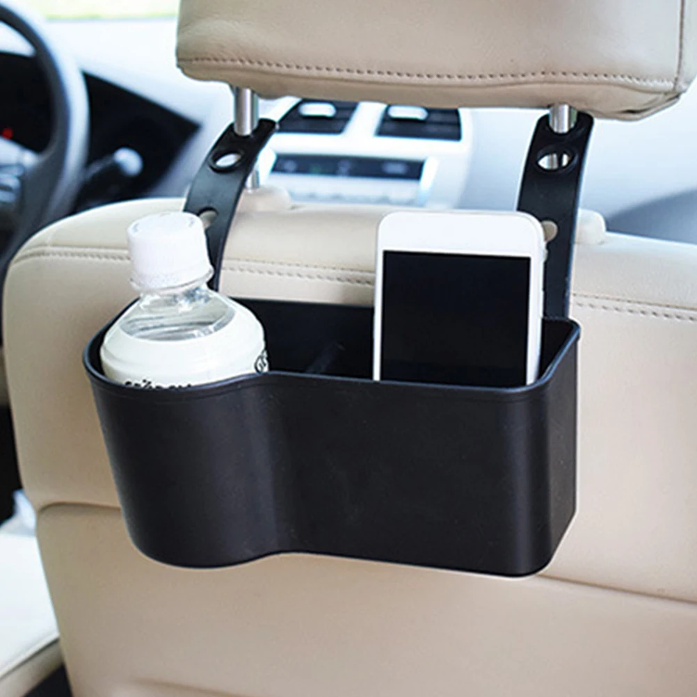 

2pcs Seat Back Cup Food Holder Adjustable Universal Car Organizer Space Saving Rear Backseat Storage Box Lightweight Easy Access