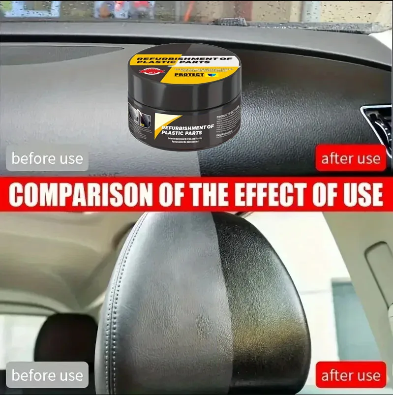 

automotive plastic repair agent-interior and exterior plastic polishing wax, scratch repair anti-aging cream